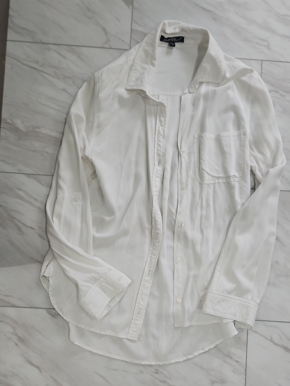 White Button-Up Shirt - Classic Casual